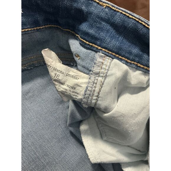 Gloria Vanderbilt All Around Slimming Effect Womens Size 16 Blue Denim Jeans - Picture 8 of 9